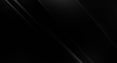 Geometrik katmanlı 3 boyutlu siyah arkaplan. Soyut koyu fütüristik duvar kağıdı. Zarif, parlak çizgili arka plan. Poster, broşür, sunum ve web sitesi için geometrik şablon tasarımı.