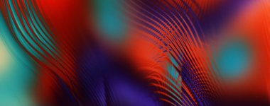 Soyut, enerjik bir arkaplan. Renkli, dalgalı duvar kâğıdı. Grafik konsept çizimi. Yumuşak dalgalı çizgiler. Girdap gibi renkli canlı şekiller..