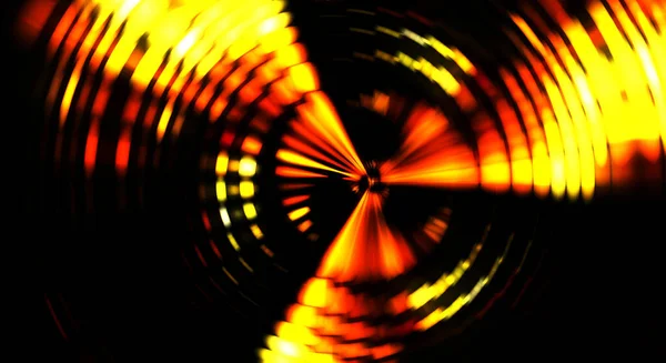Spectacol Lumină Rotativă Fundal Negru Dungi Lux Tapet Luminos Învârtit — Fotografie, imagine de stoc