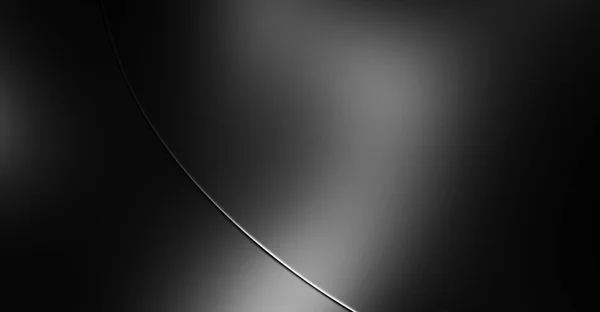 Černý Zakřivený Povrch Ilustrace Abstraktní Futuristické Zázemí Minimalistický Design Geometrického — Stock fotografie
