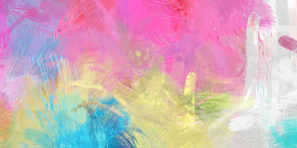 Rough Brushstrokes Abstract Background Brush Painting Color Strokes Paint Unique — Stock Photo, Image