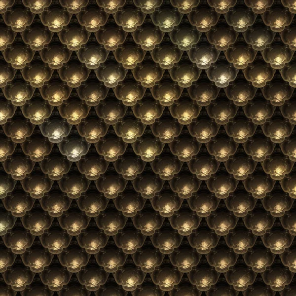 Seamless Fantasy Armour Texture Illustration Metallic Pattern Metal Plates Background — Stock Photo, Image