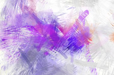 Soyut arkaplanda pürüzlü fırça darbeleri. Fırça boyası. Renkli boya darbeleri. Eşsiz duvar sanatı. Tuvaldeki modern sanat. Renkli çağdaş sanat eserleri.