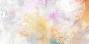 Soyut arkaplanda pürüzlü fırça darbeleri. Fırça boyası. Renkli boya darbeleri. Eşsiz duvar sanatı. Tuvaldeki modern sanat. Renkli çağdaş sanat eserleri.