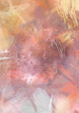 Soyut arkaplanda pürüzlü fırça darbeleri. Fırça boyası. Renkli boya darbeleri. Eşsiz duvar sanatı. Tuvaldeki modern sanat. Renkli çağdaş sanat eserleri.