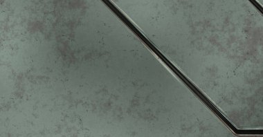 Gelecekçi kavramsal tasarım arka planı. Uzay gemisi desenli duvar kağıdı. Fırçalanmış teknoloji şablonu yüzeyi. Üç boyutlu illüstrasyon. SciFi panelleri duvar.