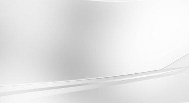 3 boyutlu illüstrasyon. Beyaz kıvrımlı yüzey. Lüks dokuma duvar kağıdı. Zarif bir zemin. Soyut fütüristik geçmiş. Minimalist geometrik kapak tasarımı. Çarpık beyaz çizgiler.