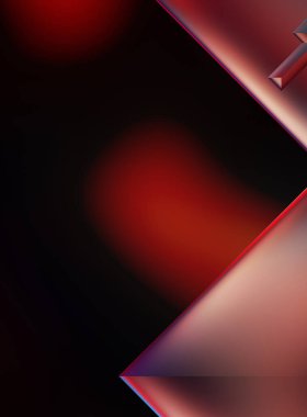 Geometrik dinamik şekiller. Gölgeli teknoloji dijital şablonu ve gradyan arka planda ışıklar. Modern basit geometrik renk gradyanı soyut arkaplan. 3B illüstrasyon. 