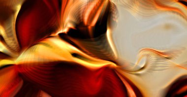 Hareketli girdapların soyut çizimi. Titreşimli renkli kıvrımların dönen akışı. Kıvrımlı ve kıvrımlı arka plan ve çizgiler. Garip duvar kâğıdı tasarımı. Dalgalanma arkaplanı.