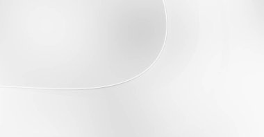 3 boyutlu illüstrasyon. Beyaz kıvrımlı yüzey. Lüks dokuma duvar kağıdı. Zarif bir zemin. Soyut fütüristik geçmiş. Minimalist geometrik kapak tasarımı. Çarpık beyaz çizgiler.