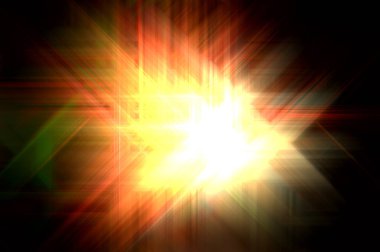 Parlak prizma arayüzü elementi. Soyut alevli geometrik arkaplan. Dijital teknolojinin grafiksel çizimi.