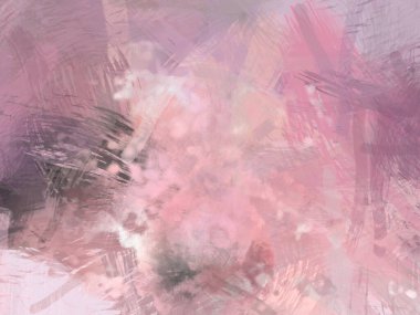 Soyut arkaplanda pürüzlü fırça darbeleri. Fırça boyası. Renkli boya darbeleri. Eşsiz duvar sanatı. Tuvaldeki modern sanat. Renkli çağdaş sanat eserleri.