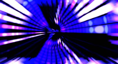 Siyah arkaplanda dönen ışık gösterisi. Lüks çizgiler. Parlak kıvrımlı duvar kağıdı. Uzay tüneli. Dönen ışık çemberi ya da maytap izi. Parlak konsept çizimi.