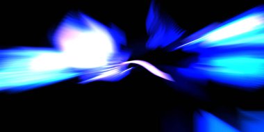 Güzel canlı renklerle enerji patlaması. Siyah arkaplanda izole edilmiş dinamik ışık ışınları. Parlayan renkli ışık parçacıklarının grafiksel 2D çizimi. Parlak tasarım şablonu.