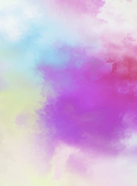 Modern fırça darbeleri. Poster, duvar sanatı, afiş, kart, kitap kapağı veya ambalaj için rahatlatıcı kompozisyonun yumuşak renkli çizimi. Pastel renklerle suluboya. 