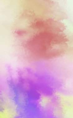 Modern fırça darbeleri. Poster, duvar sanatı, afiş, kart, kitap kapağı veya ambalaj için rahatlatıcı kompozisyonun yumuşak renkli çizimi. Pastel renklerle suluboya. 