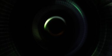 Parlayan neon ışıkları. Parlak sunum tasarım şablonu. Fotoğraf makinesi konsepti. Soyut arkaplan. Dönen ışık ışınları. Hareketli kavramsal duvar kağıdı. Grafik dijital illüstrasyon. 