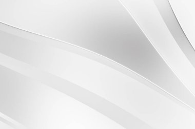 3 boyutlu illüstrasyon. Beyaz kıvrımlı yüzey. Lüks dokuma duvar kağıdı. Zarif bir zemin. Soyut fütüristik geçmiş. Minimalist geometrik kapak tasarımı. Çarpık beyaz çizgiler.