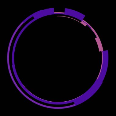 Fütürist dairesel gövde arayüzü elementi. Soyut çember geometrik arkaplan. Dijital teknolojinin grafiksel çizimi.