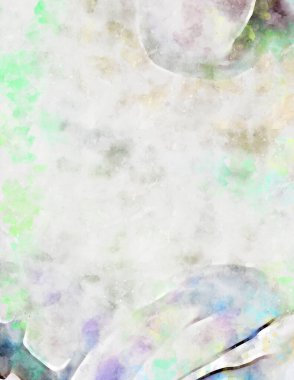 Kova desenli illüstrasyon. Çağdaş ve modern doku. Soyut renk boyama arka planı. Yaratıcı ve sanatsal duvar kağıdı. Fırçalanmış şekilleri ve lekeleri olan sanatsal duvar..