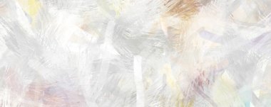 Soyut arkaplanda pürüzlü fırça darbeleri. Fırça boyası. Renkli boya darbeleri. Eşsiz duvar sanatı. Tuvaldeki modern sanat. Renkli çağdaş sanat eserleri.