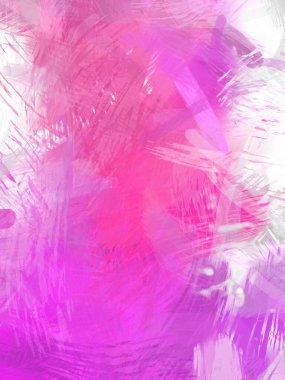 Soyut arkaplanda pürüzlü fırça darbeleri. Fırça boyası. Renkli boya darbeleri. Eşsiz duvar sanatı. Tuvaldeki modern sanat. Renkli çağdaş sanat eserleri.