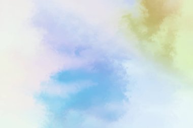 Modern fırça darbeleri. Poster, duvar sanatı, afiş, kart, kitap kapağı veya ambalaj için rahatlatıcı kompozisyonun yumuşak renkli çizimi. Pastel renklerle suluboya. 