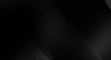 Siyah kıvrımlı yüzey. 3 boyutlu illüstrasyon. Soyut fütüristik geçmiş. Minimalist geometrik kapak tasarımı. Çarpık siyah çizgiler. Lüks dokuma duvar kağıdı. Zarif arkaplan.