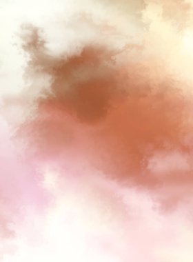 Modern fırça darbeleri. Poster, duvar sanatı, afiş, kart, kitap kapağı veya ambalaj için rahatlatıcı kompozisyonun yumuşak renkli çizimi. Pastel renklerle suluboya. 