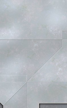 Katmanlı paneller. Fütürist soyut duvar kağıdı. Geometrik teknolojik yansıtıcı arka plan 3D metalik doku. Uzay gemisi desen yüzeyi.