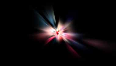Parlayan yıldızın patlaması. Dinamik renkli arkaplan resmi. Parıldayan ışıklar duvar kağıdı. Tasarımınız için canlı şablon.