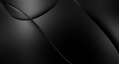 Web sitesi, poster, marka kimliği, broşür, sunum şablonu için lüks koyu bir arka plan. Dalgalı şekilli kaliteli tasarım. Dalgalanmalı soyut arkaplan. Pankart veya kapak tasarımı için dekorasyon.