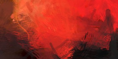 Soyut arkaplanda pürüzlü fırça darbeleri. Fırça boyası. Renkli boya darbeleri. Eşsiz duvar sanatı. Tuvaldeki modern sanat. Renkli çağdaş sanat eserleri.