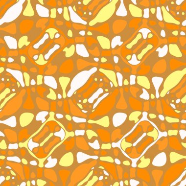 Yaratıcı karalama sanatı farklı şekil ve dokulara sahip kusursuz desen. Kolaj. Sanatsal arka plan. Soyut duvar kağıdı. Dekoratif hippi fayansları.