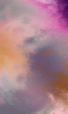 Modern fırça darbeleri. Poster, duvar sanatı, afiş, kart, kitap kapağı veya ambalaj için rahatlatıcı kompozisyonun yumuşak renkli çizimi. Pastel renklerle suluboya. 