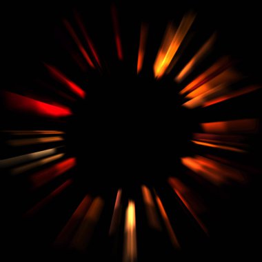 Canlı ve canlı ışık parlamalarının serin arkaplanı. Renkli parlak ışıklar patlama efektiyle görüntülenir. Parlak renkli arkaplan.