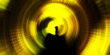 Parlayan neon ışıkları. Parlak sunum tasarım şablonu. Fotoğraf makinesi konsepti. Soyut arkaplan. Dönen ışık ışınları. Hareketli kavramsal duvar kağıdı. Grafik dijital illüstrasyon. 