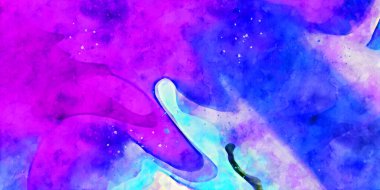 Kova desenli illüstrasyon. Çağdaş ve modern doku. Soyut renk boyama arka planı. Yaratıcı ve sanatsal duvar kağıdı. Fırçalanmış şekilleri ve lekeleri olan sanatsal duvar..