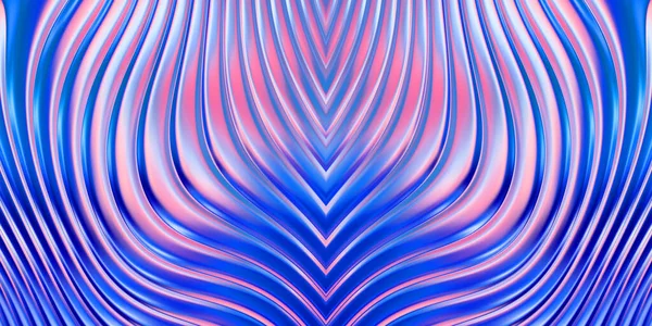 Illustration Colorful Wavy Reflective Design Wallpaper Graphic Illustration Wallpaper Banner — Stock Photo, Image