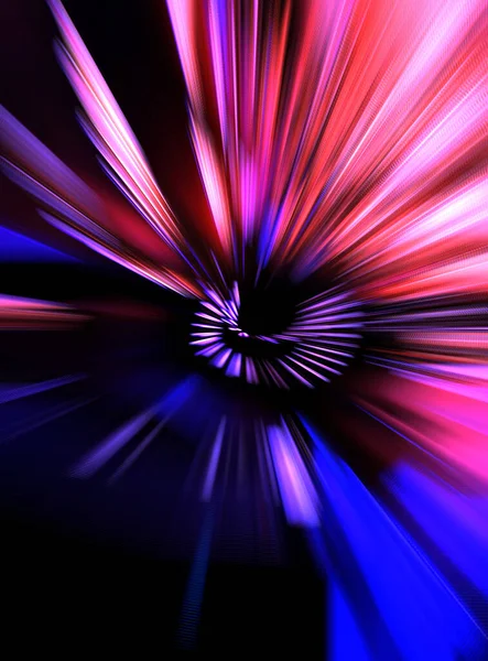 Barevné Záblesky Světelné Energie Pokřivené Pozadí Grafického Pohybu Dynamický Výbuch — Stock fotografie