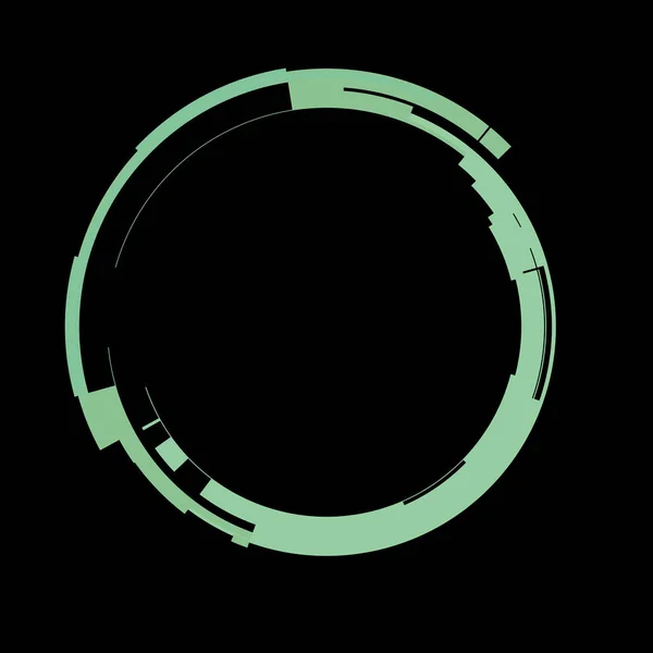 Футуристичний Елемент Кругового Інтерфейсу Абстрактне Коло Геометричного Фону Графічна Ілюстрація — стокове фото
