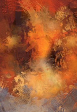 Soyut arkaplanda pürüzlü fırça darbeleri. Fırça boyası. Renkli boya darbeleri. Eşsiz duvar sanatı. Tuvaldeki modern sanat. Renkli çağdaş sanat eserleri.