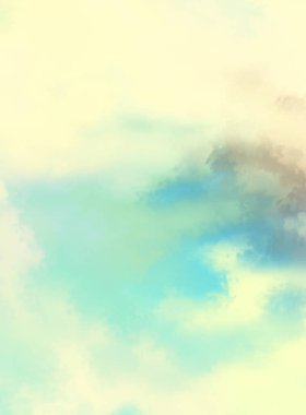 Modern fırça darbeleri. Poster, duvar sanatı, afiş, kart, kitap kapağı veya ambalaj için rahatlatıcı kompozisyonun yumuşak renkli çizimi. Pastel renklerle suluboya. 