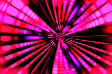 Siyah arkaplanda dönen ışık gösterisi. Lüks çizgiler. Parlak kıvrımlı duvar kağıdı. Uzay tüneli. Dönen ışık çemberi ya da maytap izi. Parlak konsept çizimi.