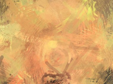 Soyut arkaplanda pürüzlü fırça darbeleri. Fırça boyası. Renkli boya darbeleri. Eşsiz duvar sanatı. Tuvaldeki modern sanat. Renkli çağdaş sanat eserleri.