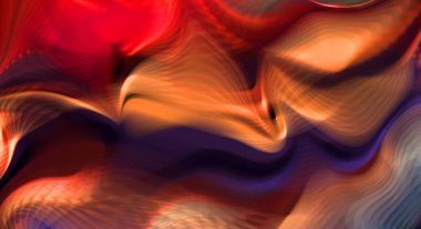 Hareketli girdapların soyut çizimi. Titreşimli renkli kıvrımların dönen akışı. Kıvrımlı ve kıvrımlı arka plan ve çizgiler. Garip duvar kâğıdı tasarımı. Dalgalanma arkaplanı.