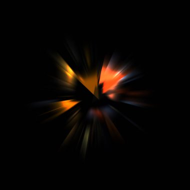 Işık huzmeleri ve parlayan parçacıkların kesiştiği güzel bir zemin. Canlı renkli ışıkların duvar kâğıdı. Parlak ışık görüntüsü.