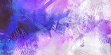 Soyut arkaplanda pürüzlü fırça darbeleri. Fırça boyası. Renkli boya darbeleri. Eşsiz duvar sanatı. Tuvaldeki modern sanat. Renkli çağdaş sanat eserleri.