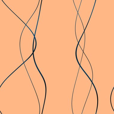 Dalgalı yansıtıcı çizgilerin kusursuz deseni. Lüks minimalist malzeme. Süs dalgasıyla dekoratif motif. Web, kartvizit, davetiye, poster, tekstil baskısı için zarif duvar kağıdı.