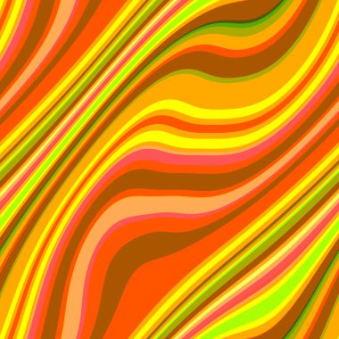 Renkli, dikişsiz şerit deseni. Soyut yüzey arkaplanı. Renkli duvar kağıtları. Retro parlak minimalist malzeme. Tekstil baskısı. Dekoratif motif.